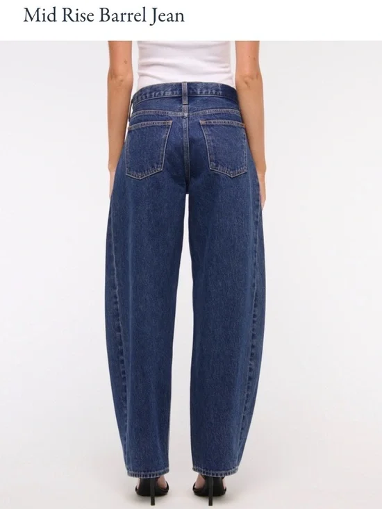 Abercrombie & Fitch Barrel jeans NEW - Picture 4 of 7